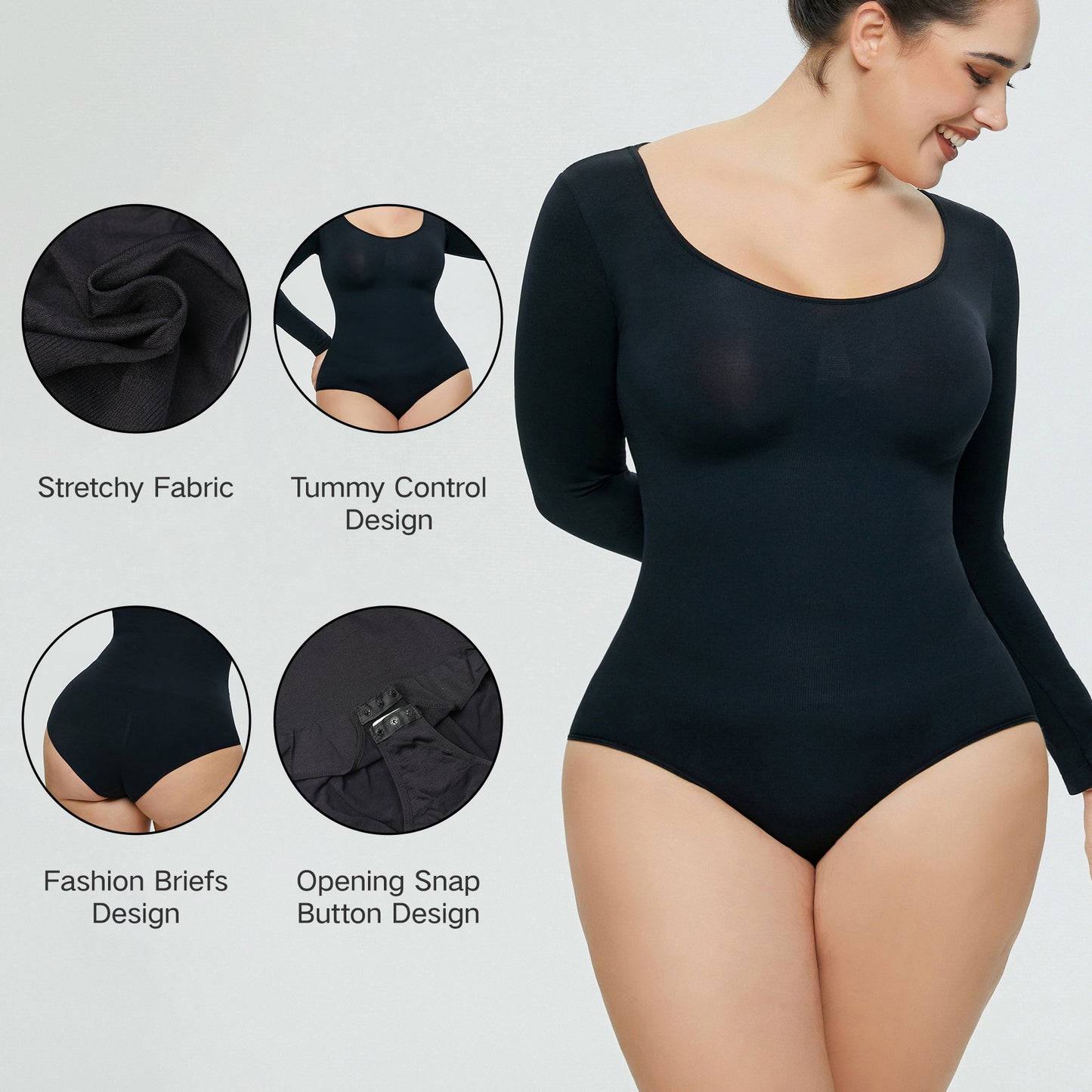 SculptFlex Long Sleeve Bodysuit